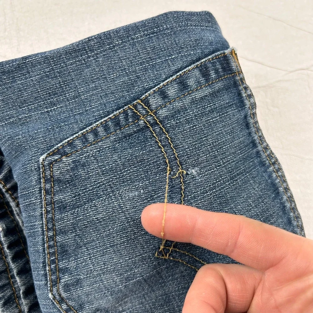Levis 569 Jeans Mens 38x30 (fits 40x28) Loose Straight Blue Denim Relaxed Skater